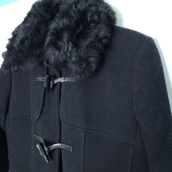 BANANA REPUBLIC Women's Wool Coat With Detachable Collar XS - Picture 9 of 15